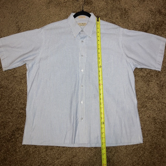 L.L. Bean Made In USA Short Sleeve Button Up Shirt - Picture 9 of 9